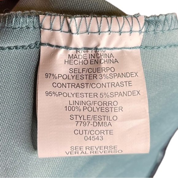 Juniors Jodi Kristopher Sleeveless Dusty Pale Blue Floral Midi Skater Dress SZ 9 - Picture 10 of 10